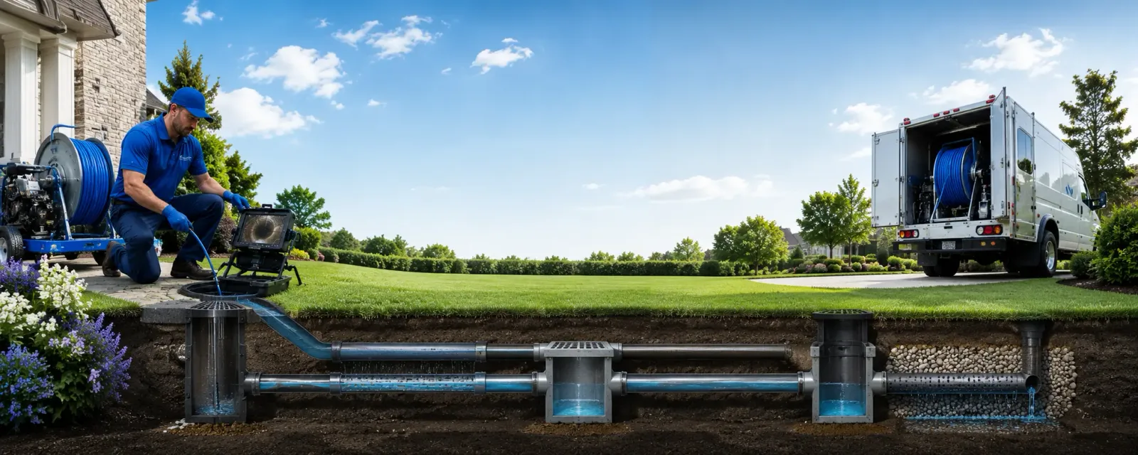 Outdoor drain cleaning information for Stratford, NY